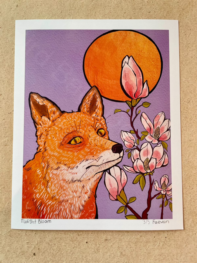 Twilight Bloom print